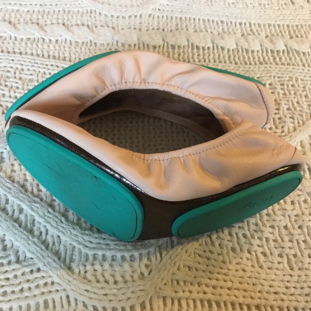 Tieks Ballerina Pink Foldable Ballet Leather Flats Excellent Condition - 6 - Picture 6 of 10